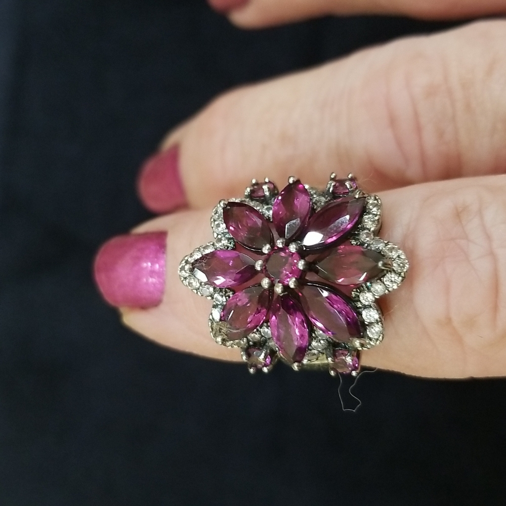 Raspberry Garnet Ring - image 1